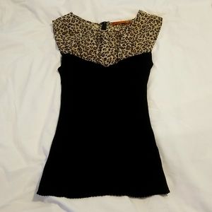 Leopard print Sweater tank